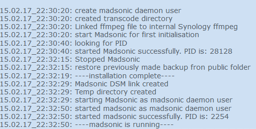 Error 503 on Synology NAS (DSM 6.x)