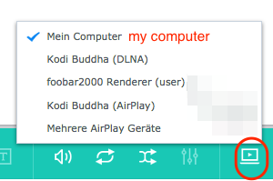 synology web-player &quot;audiostation&quot; is easy and fast to use, when switching the output to another &quot;player&quot;