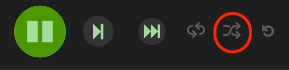 the shuffle button mixes/messes up the playqueue instead of just start playing shuffled.