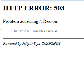 HTTP ERROR: 503